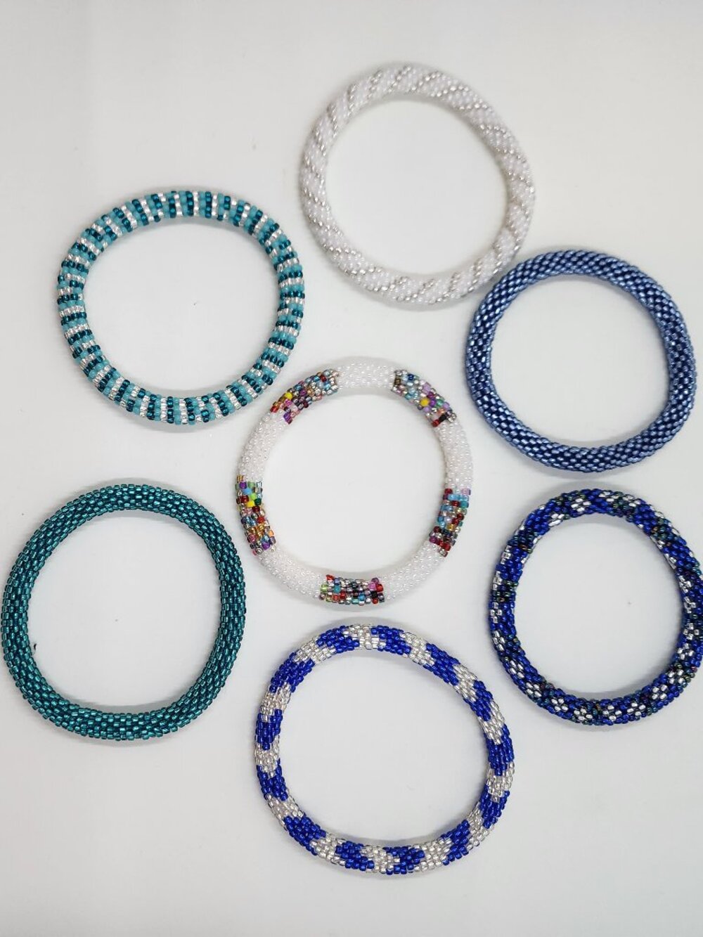 Sashka Co. Glass Beaded Roll-On Bracelets (7)